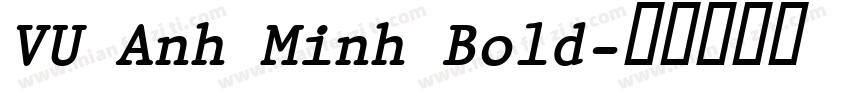 VU Anh Minh Bold字体转换